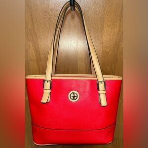 Giani Bernini Saffiano Tote - Red